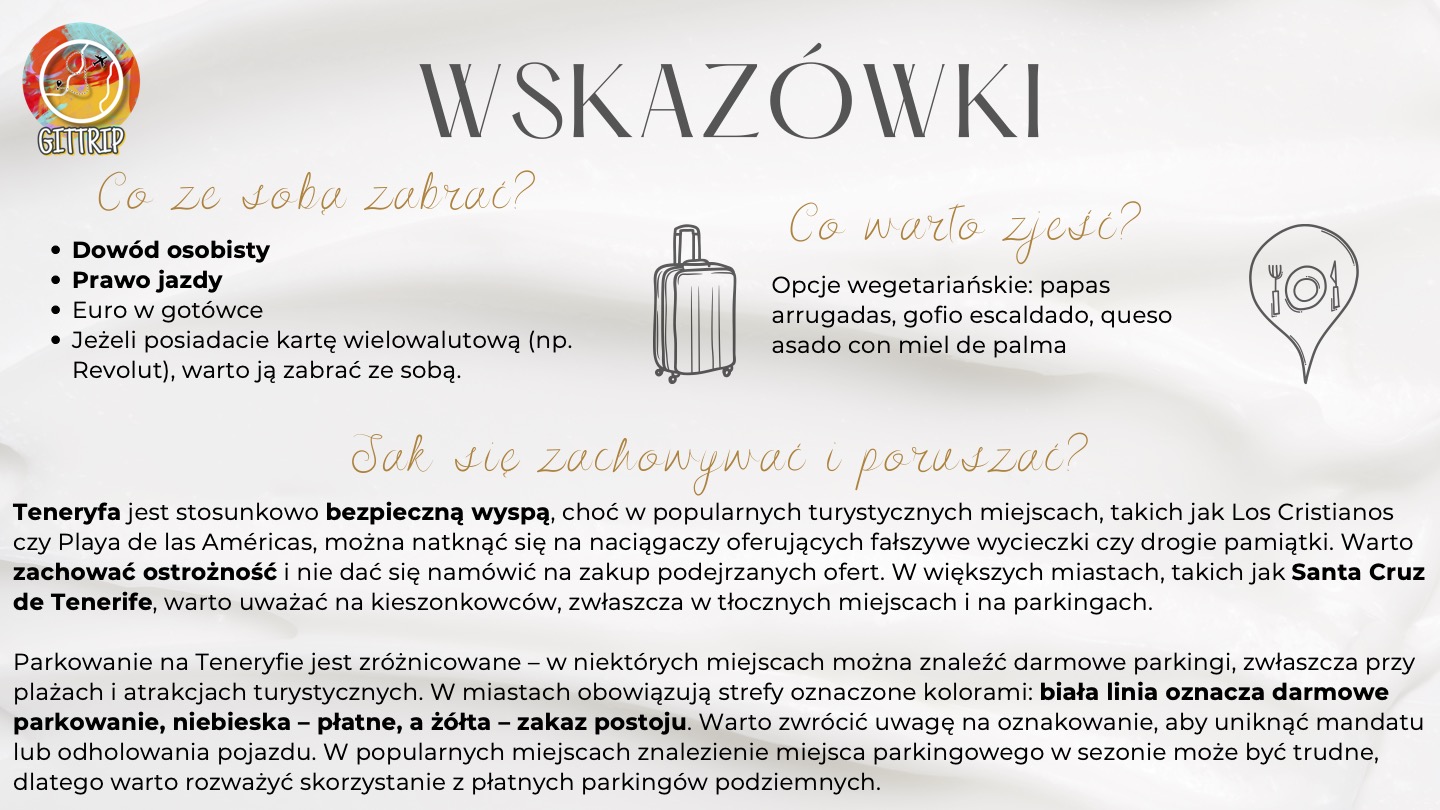 Porady dla podróżujących na Teneryfę – dokumenty, transport i bezpieczeństwo